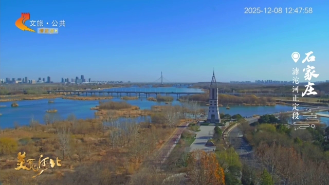 美丽河北慢直播丨滹沱河正定段美出圈！一键解锁水清天阔的治愈模式 石家庄 正午 2025/12/08#这么近，那么美，周末到河北