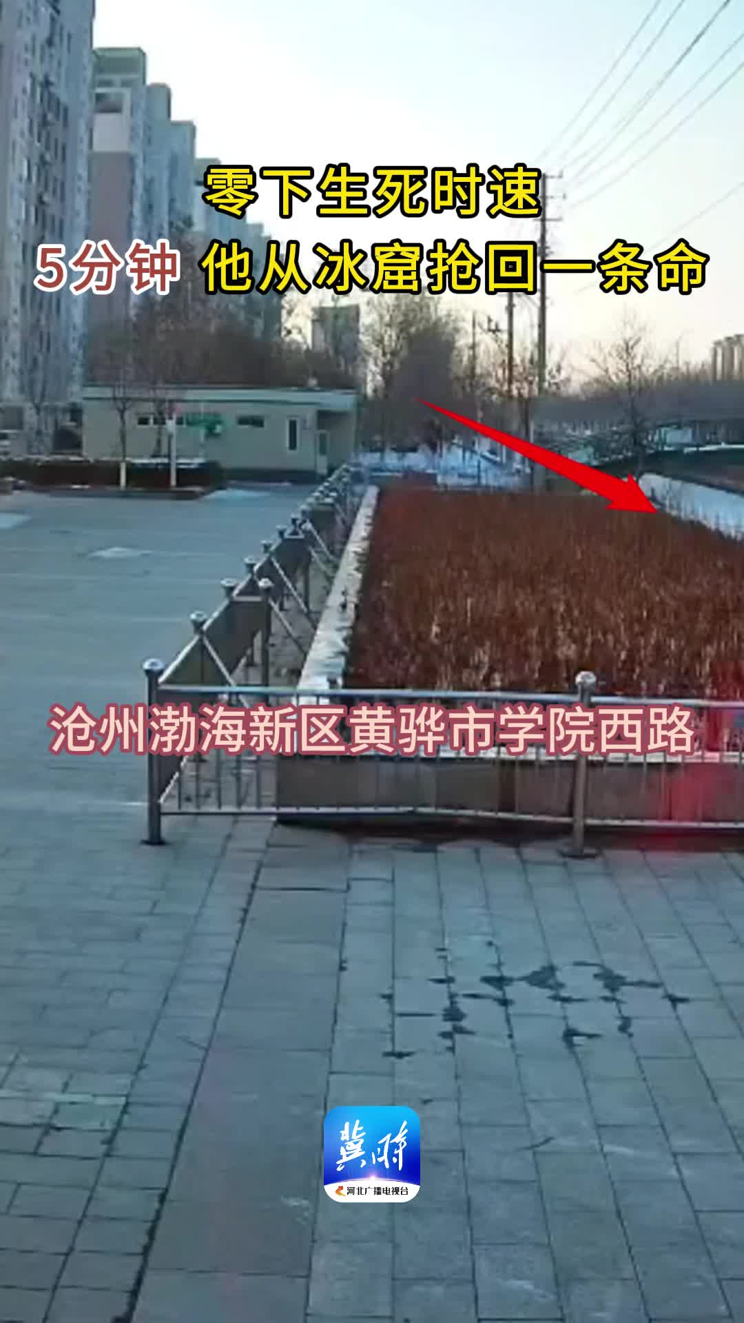 5分钟 他从冰窟抢回一条命